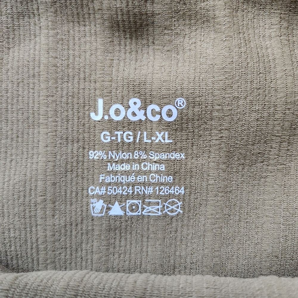 J.o & Co Harlow Tank Top Camel Color Womens L XL Spaghetti Strap Cropped - Picture 4 of 9